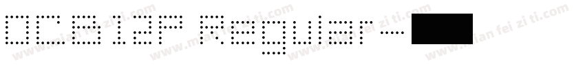 OCB12P Regular字体转换